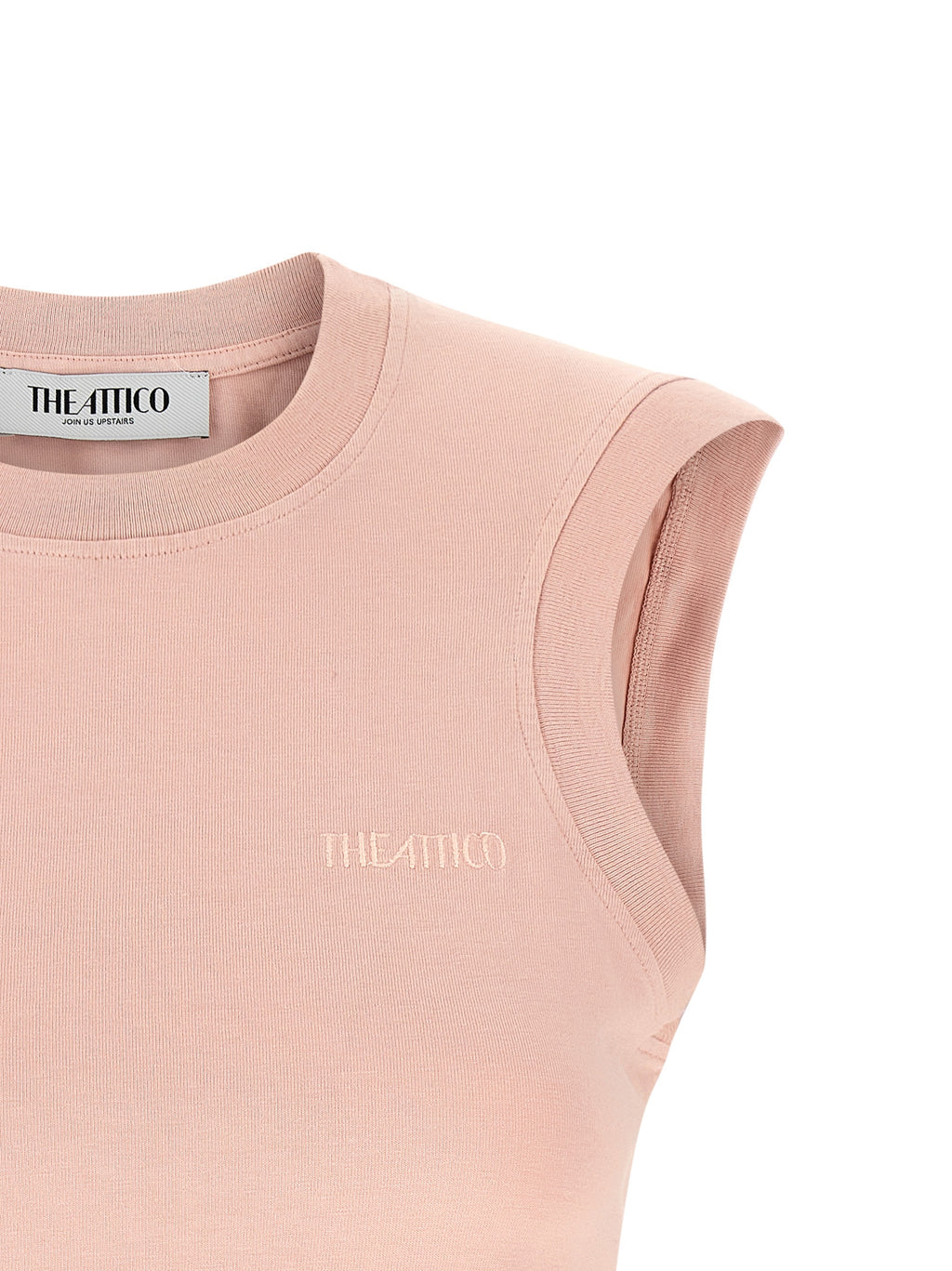 Multicolor Cotton Sleeveles T-Shirt