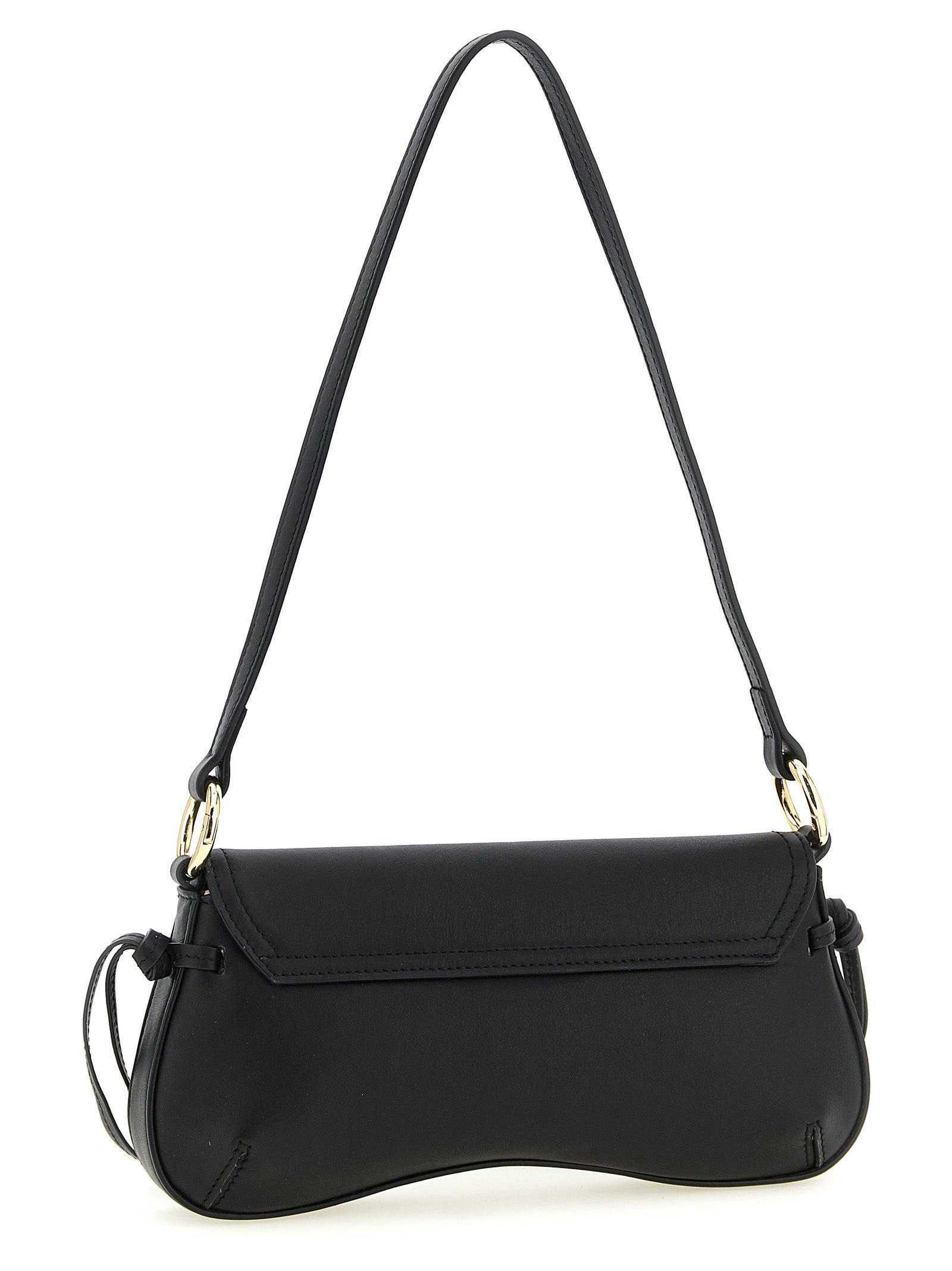 Black Leather Shoulder Bag