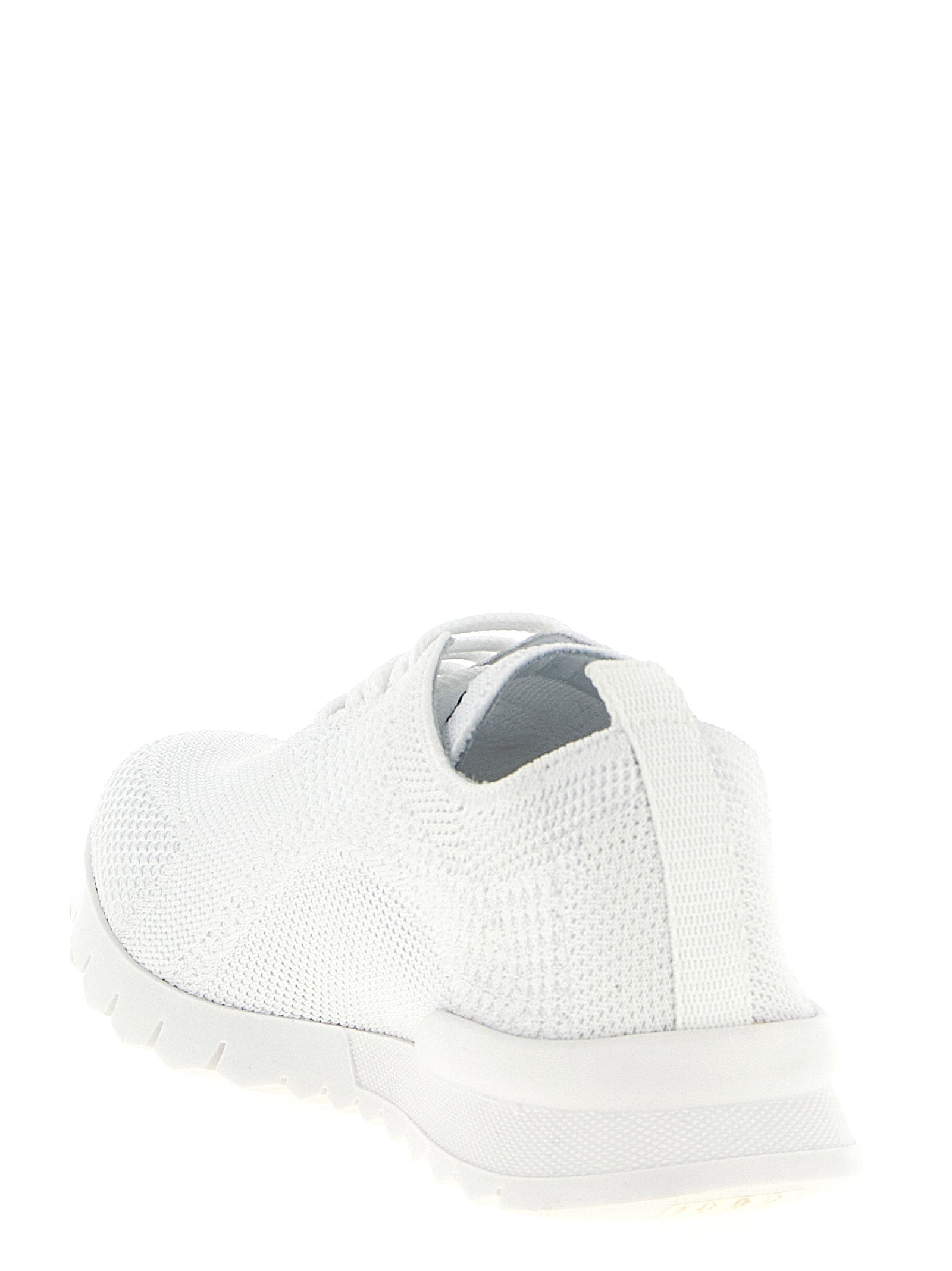 White Cotton Athletic Sneakers