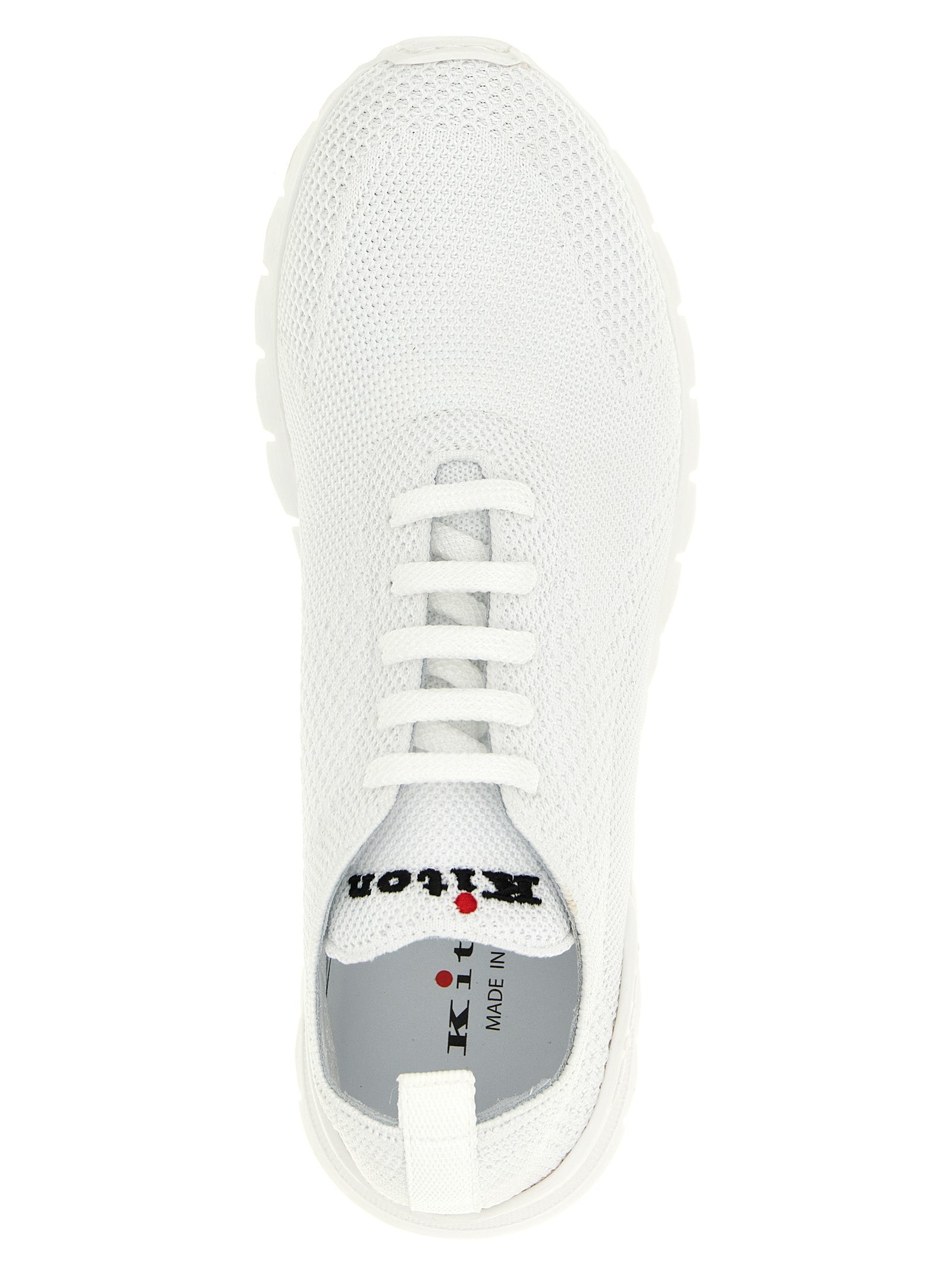 White Cotton Athletic Sneakers