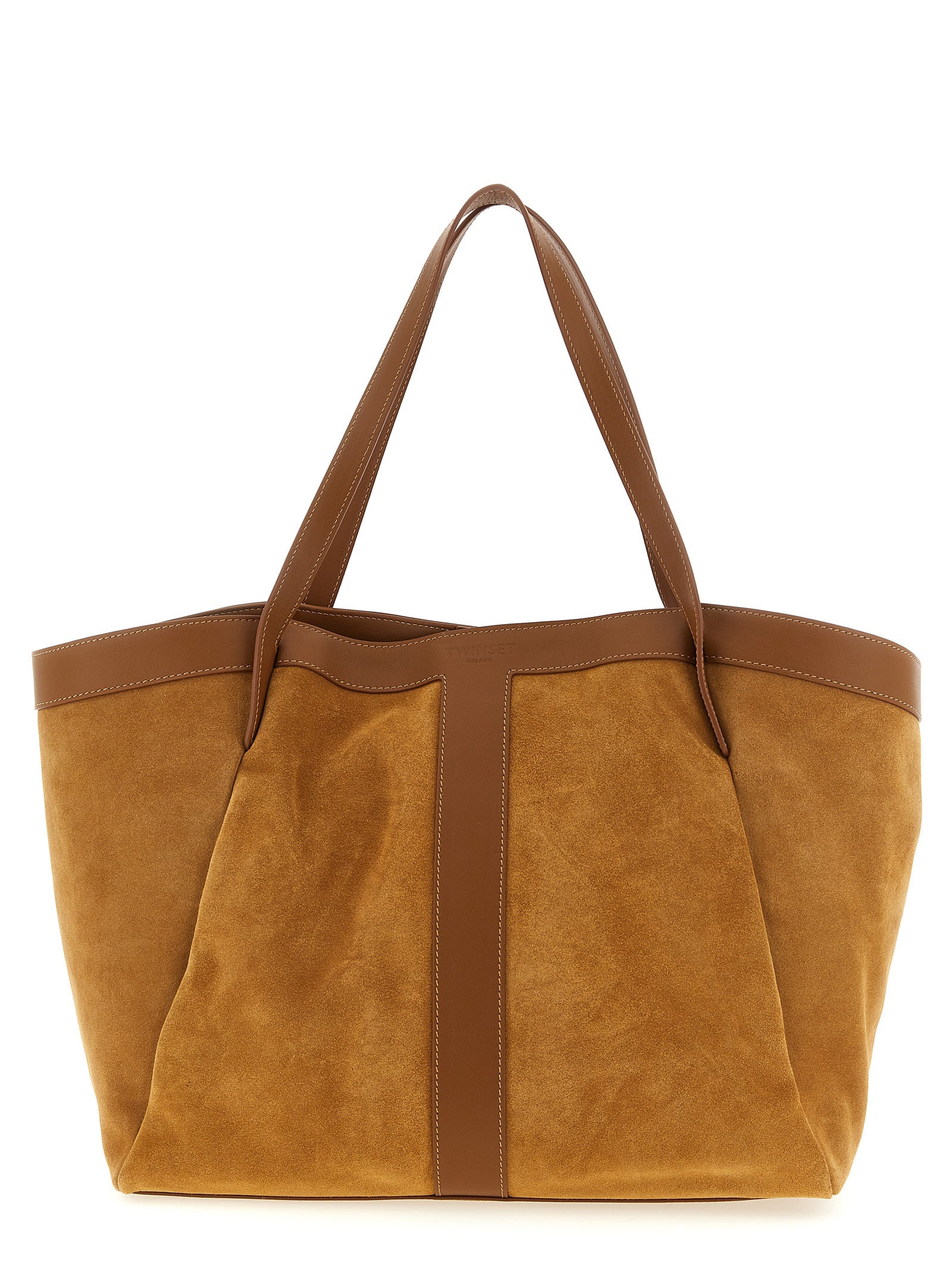 Brown Polyethylene Tote Bag