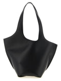 Black Calfskin Shoulder Bag