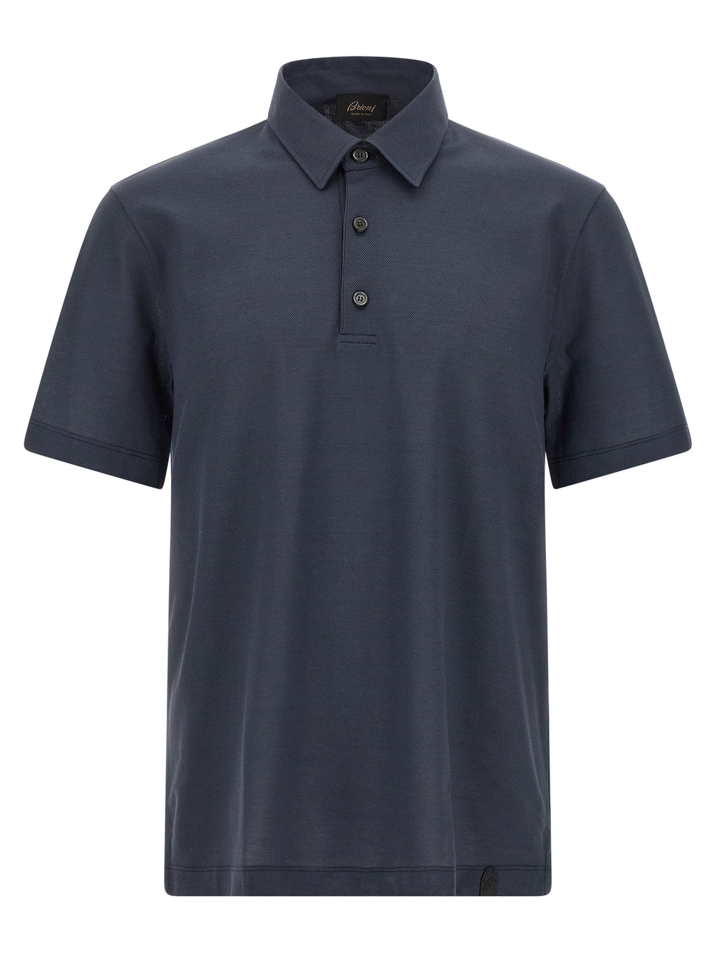 Blue Cotton Polo Shirt