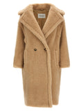 Beige Alpaca Leather Coat