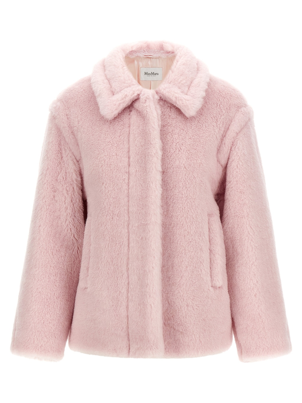 Multicolor Alpaca Leather Coat