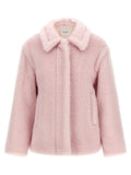 Multicolor Alpaca Leather Coat