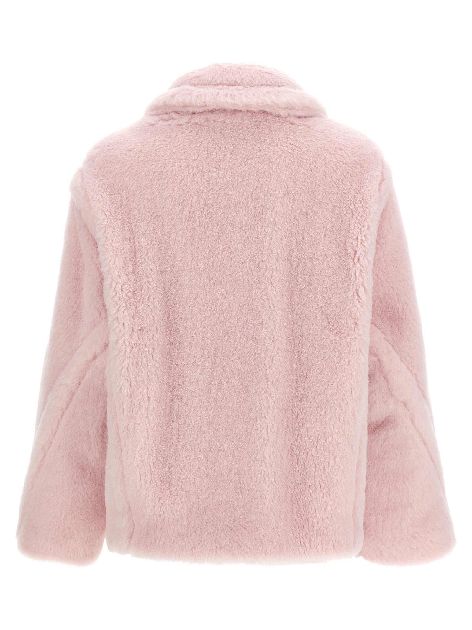 Multicolor Alpaca Leather Coat