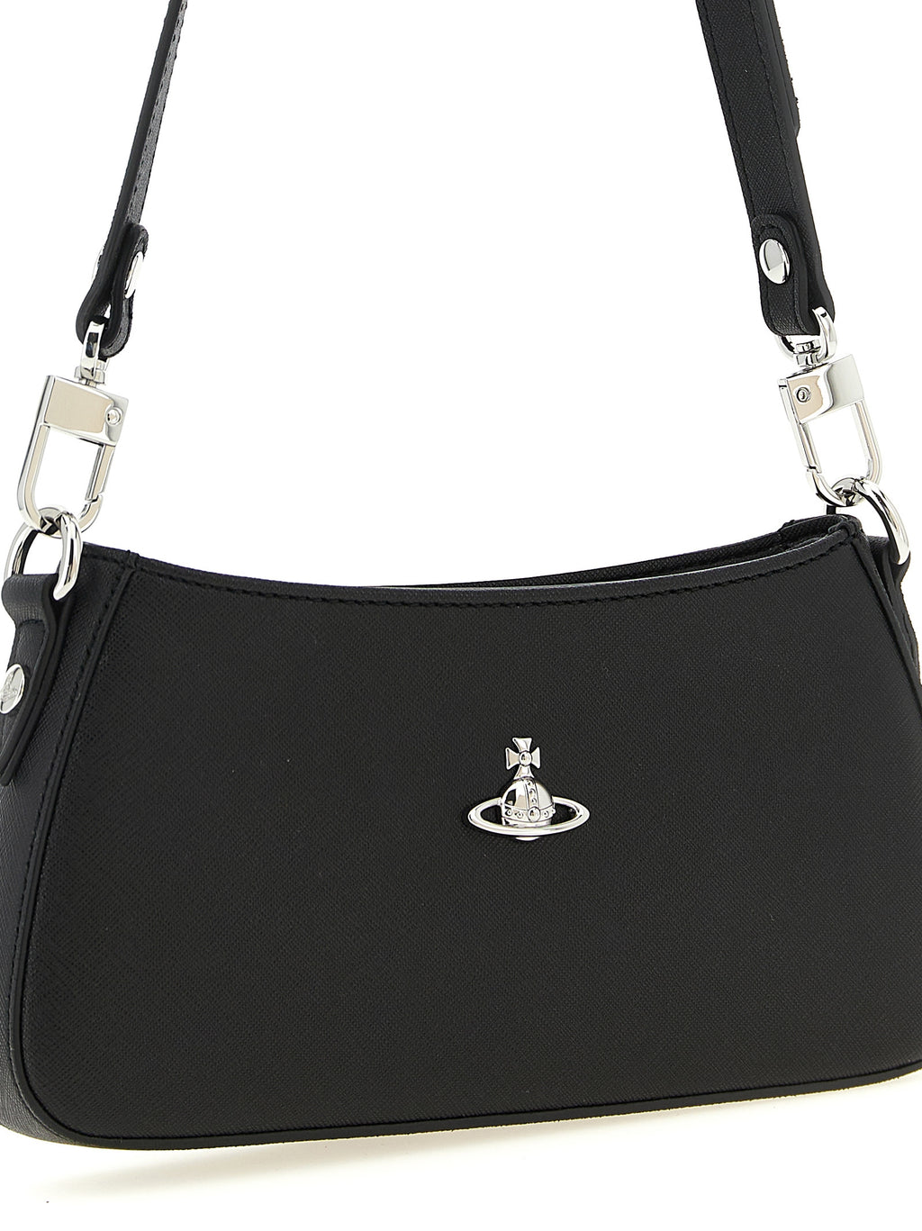 Black Polyethylene Shoulder Bag