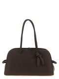Brown Calfskin Shoulder Bag