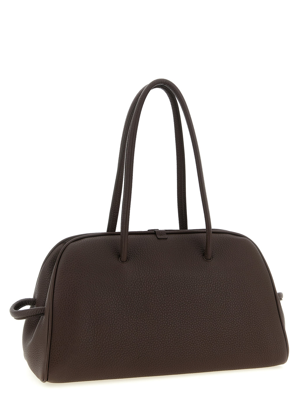 Brown Calfskin Shoulder Bag