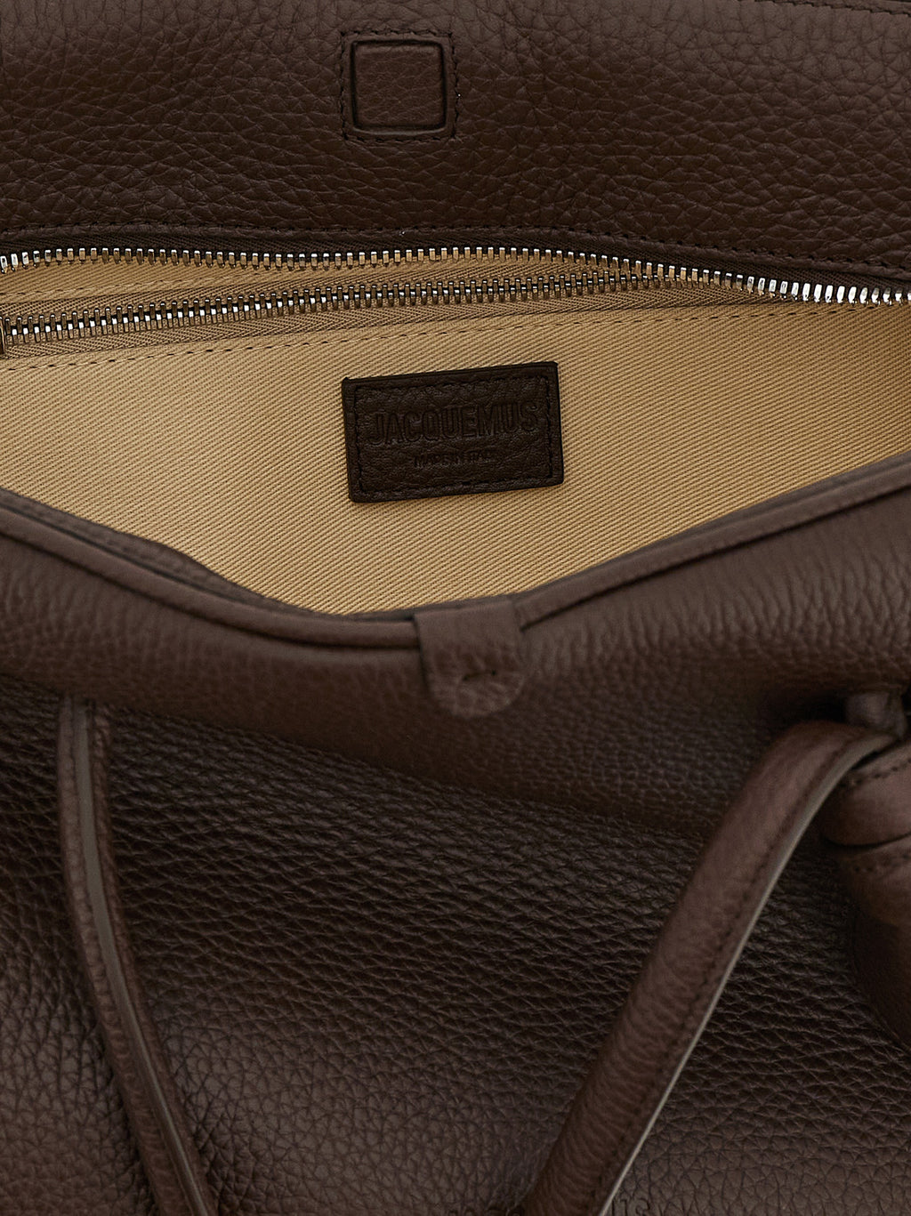 Brown Calfskin Shoulder Bag
