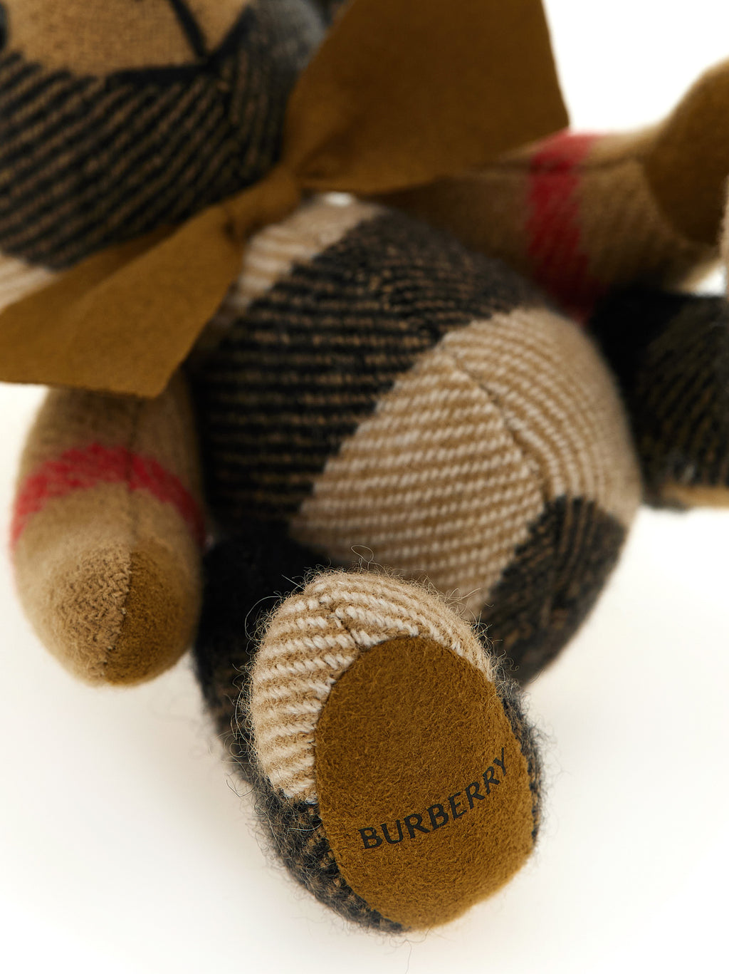 Beige Cashmere Keychain