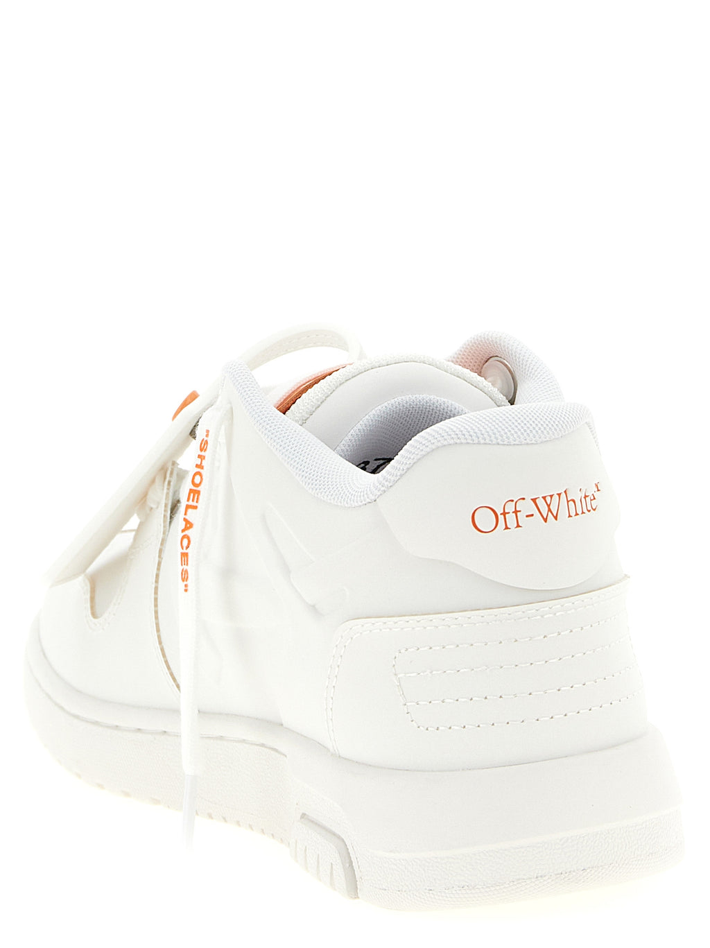 Orange Plastic Athletic Sneakers