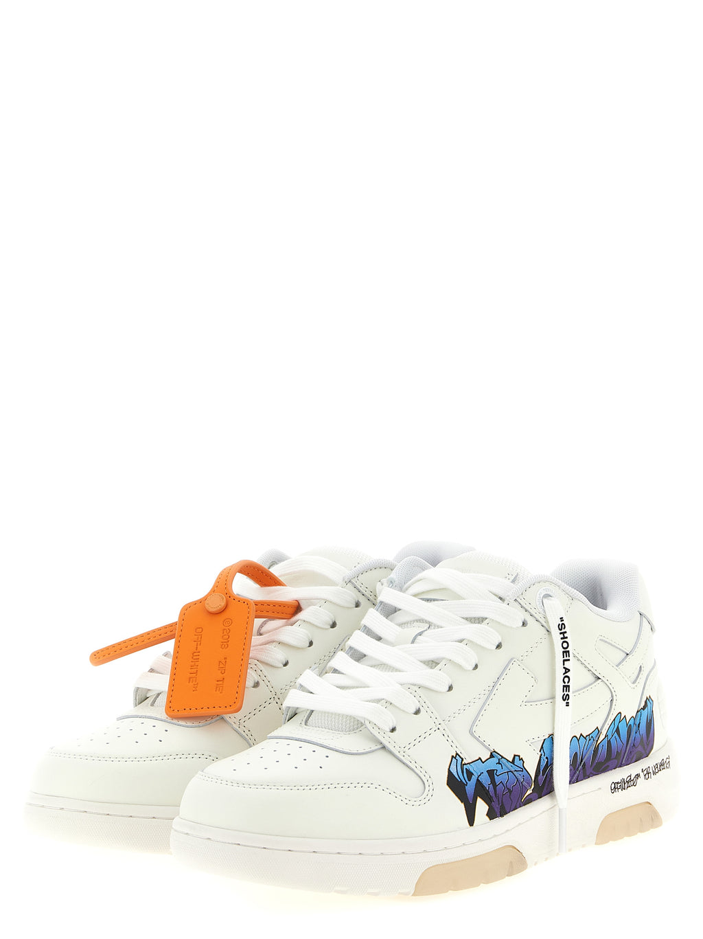 White Calfskin Athletic Sneakers