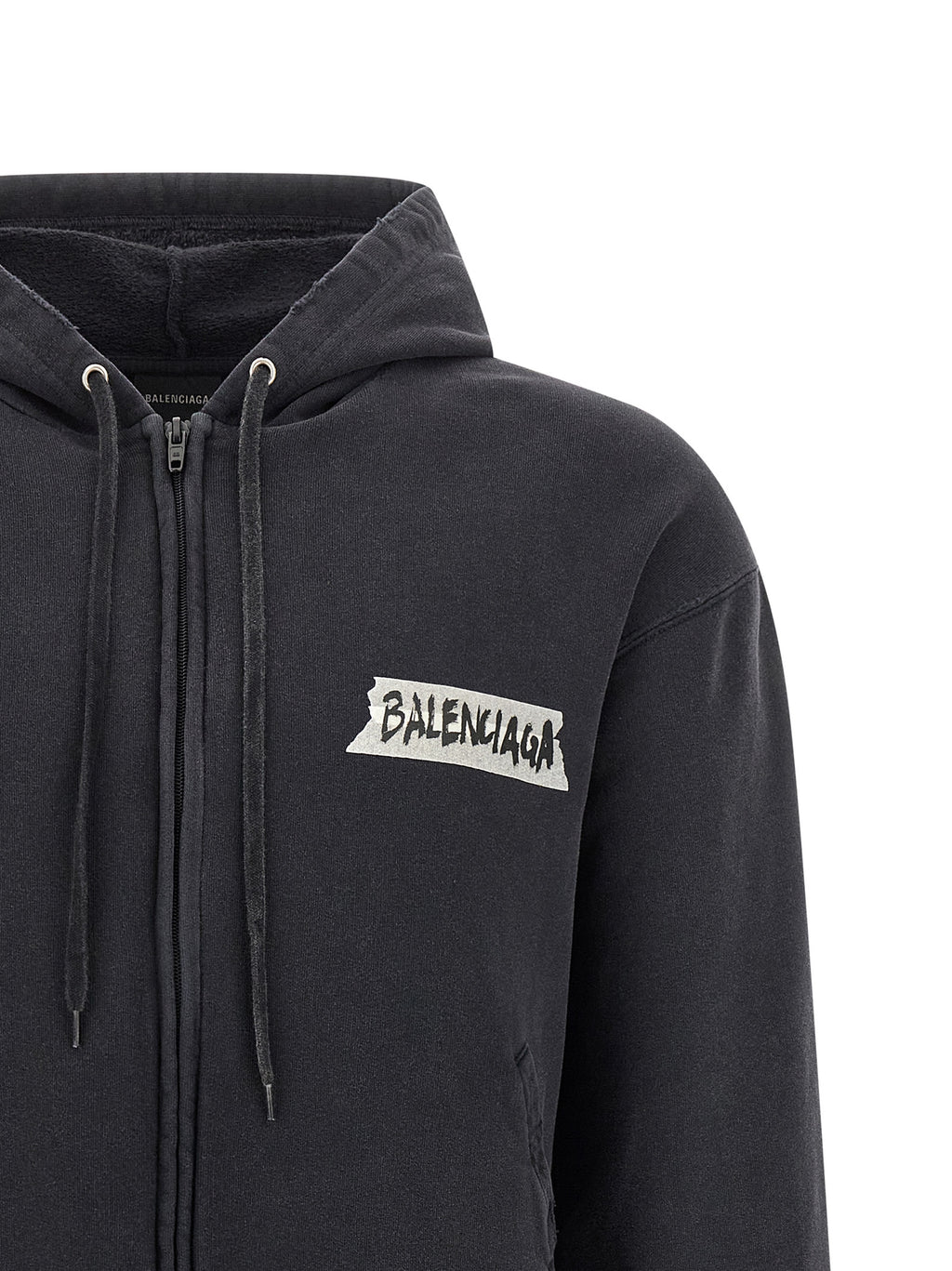 Black Cotton Sweatshirt