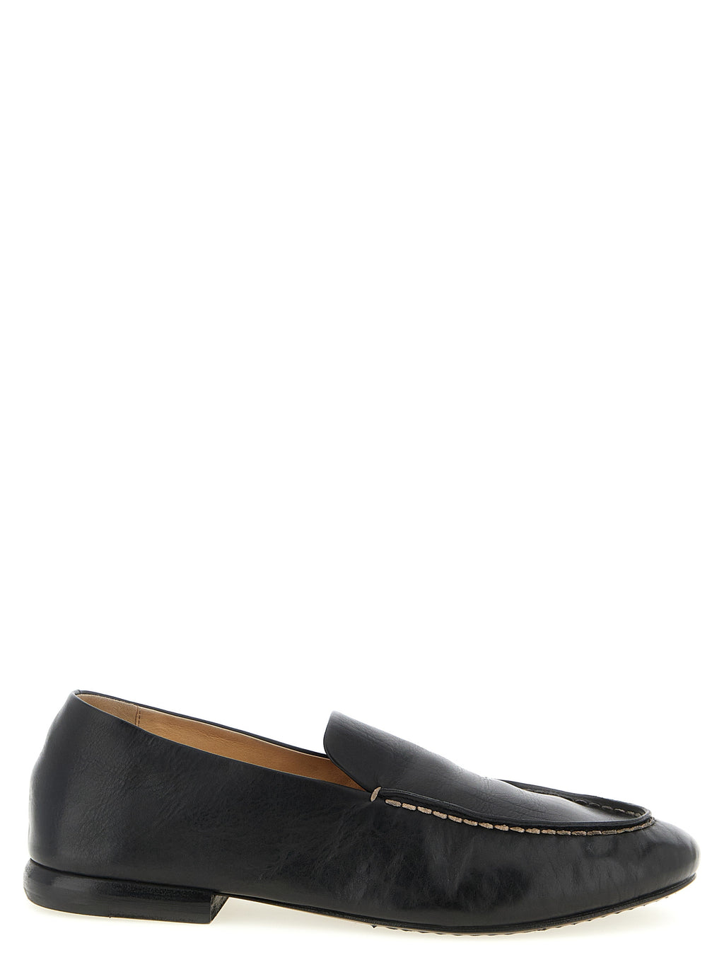Black Calfskin Slip-On Loafers