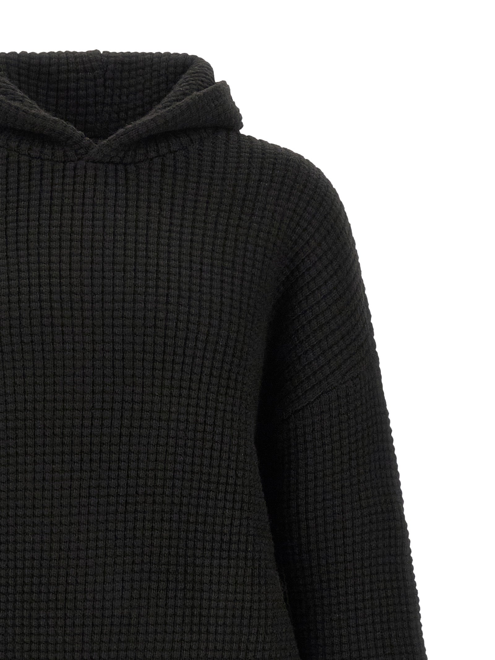 Black Polyester Sweatshirt