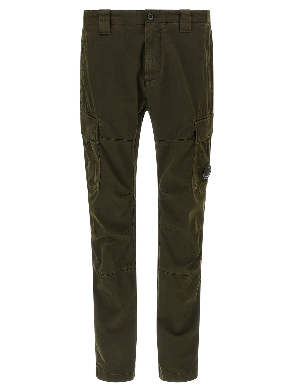 Bicolor Cotton Cargo Pants