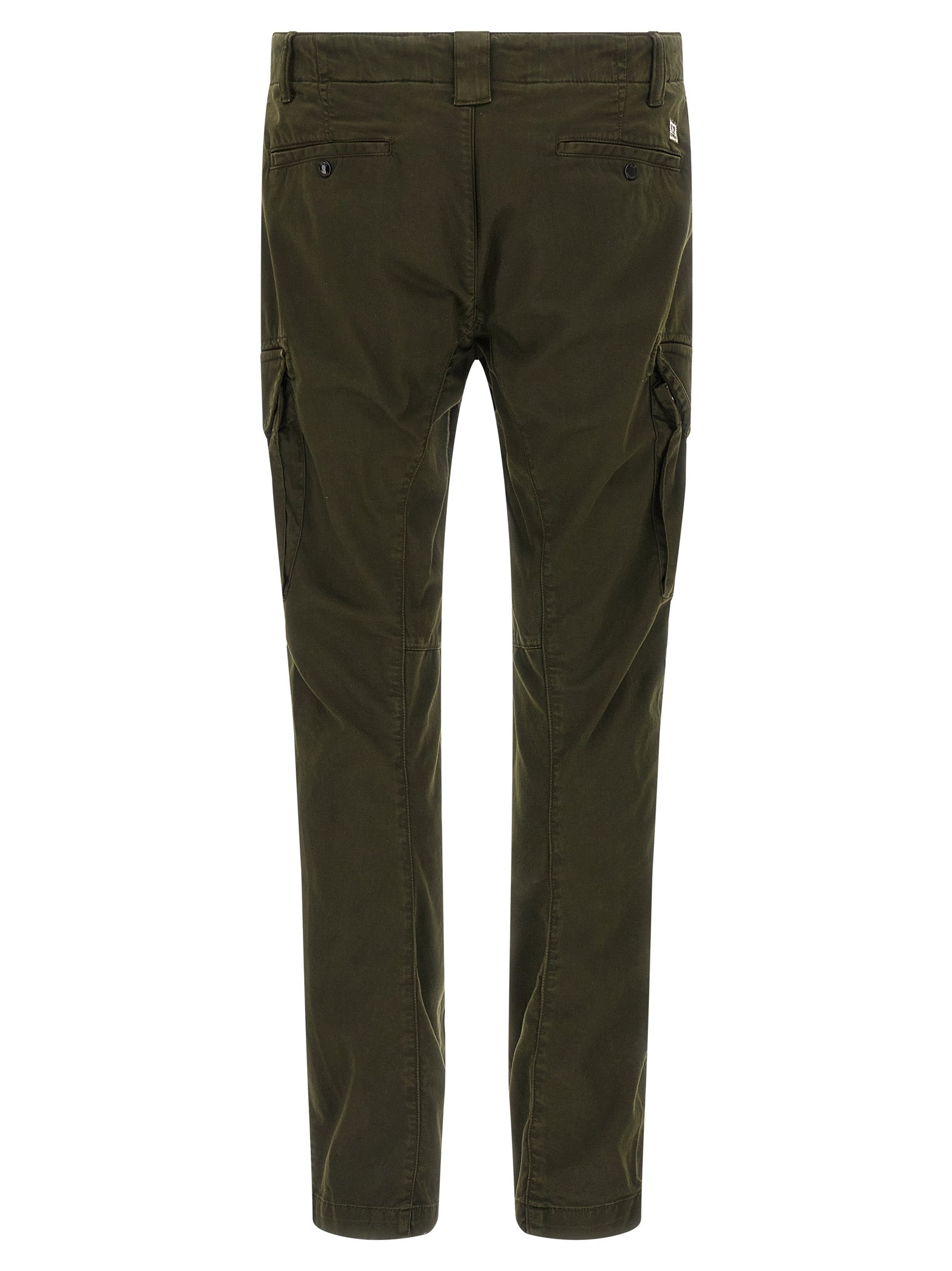 Bicolor Cotton Cargo Pants