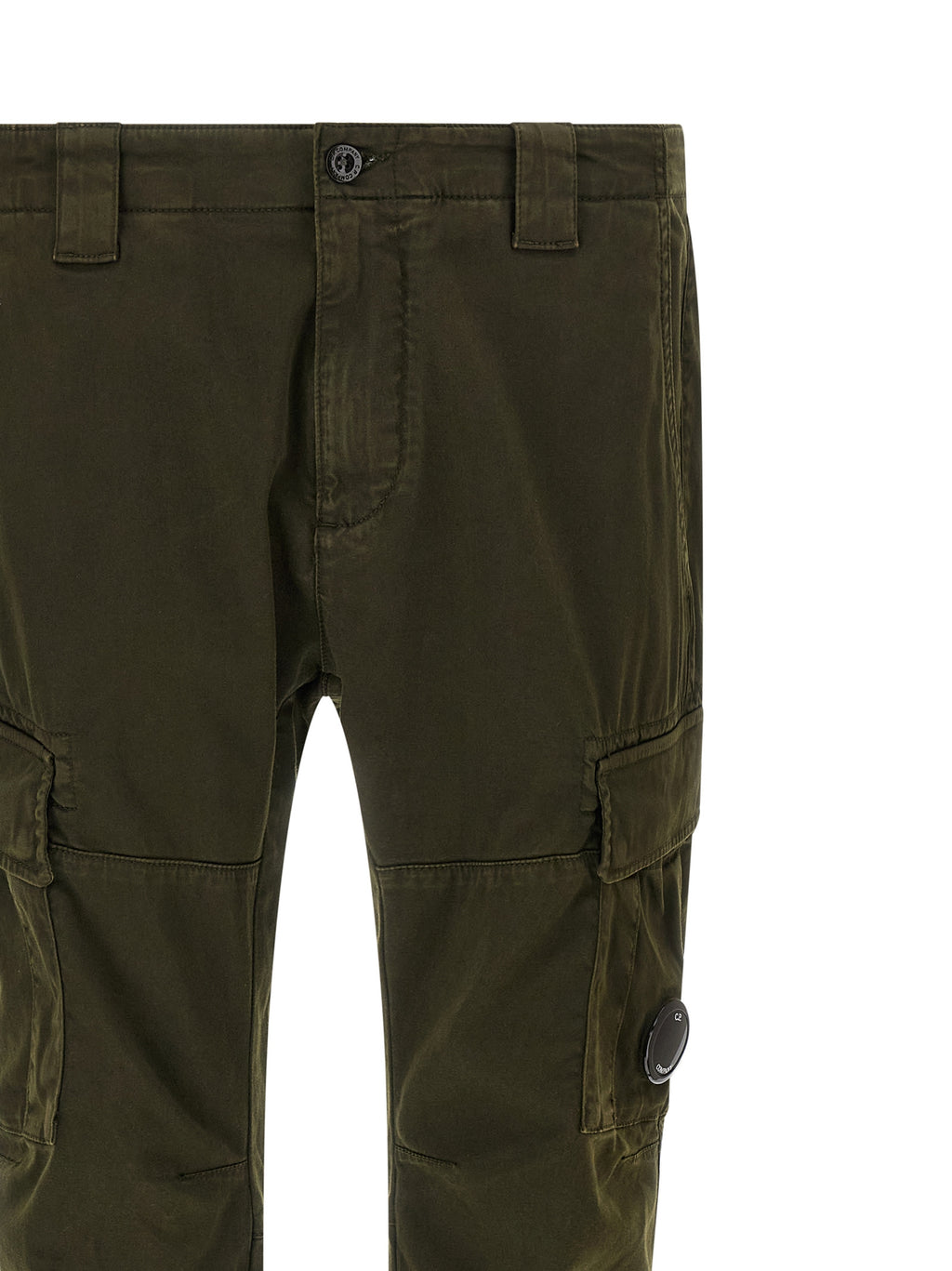 Bicolor Cotton Cargo Pants