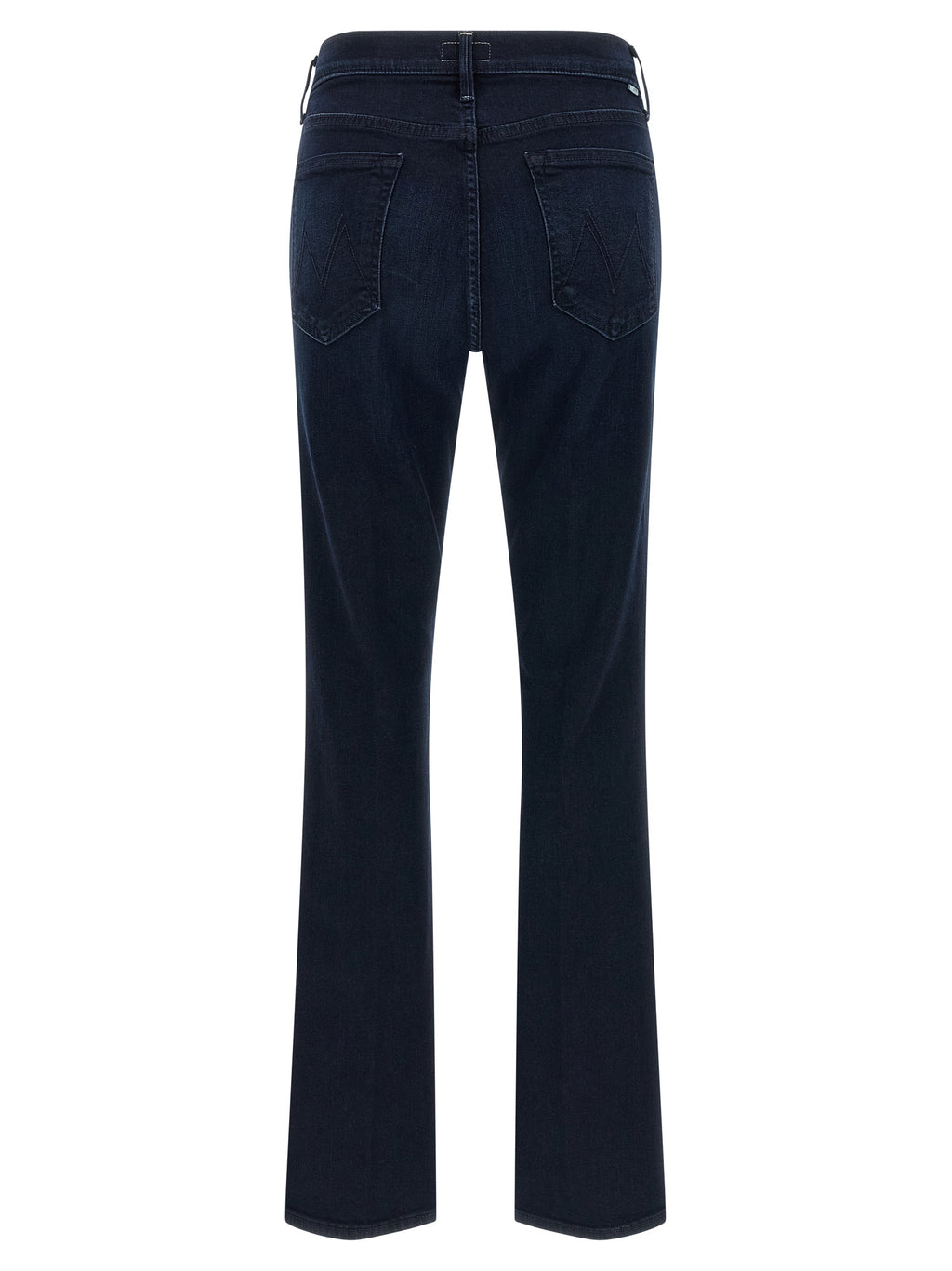 Blue Cotton Flared Jeans