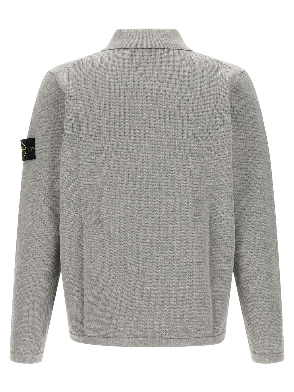 Gray Cotton Polo Shirt