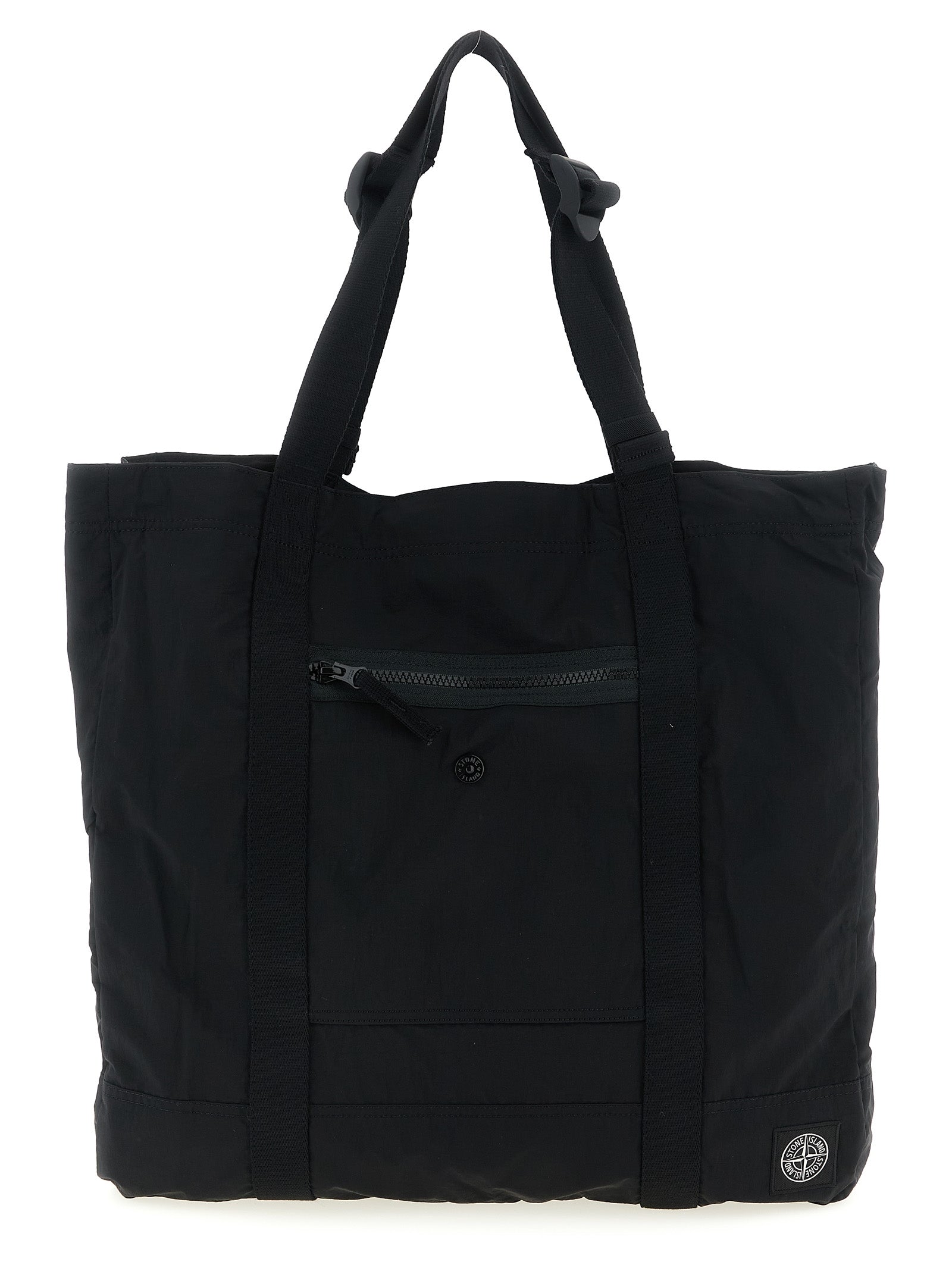 Black Polyamide Tote Bag