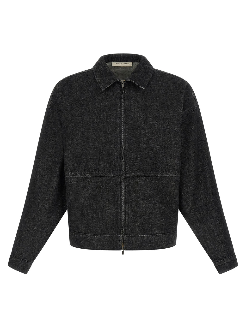 Black Cotton Denim Jacket