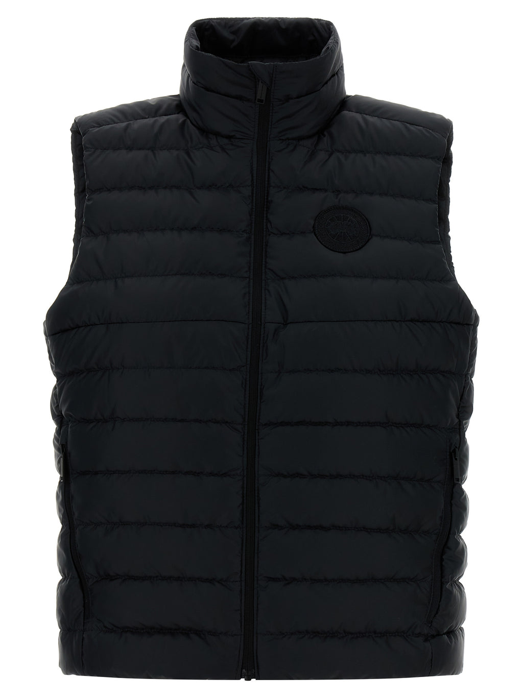 Black Polyamide Sleeveless Jacket