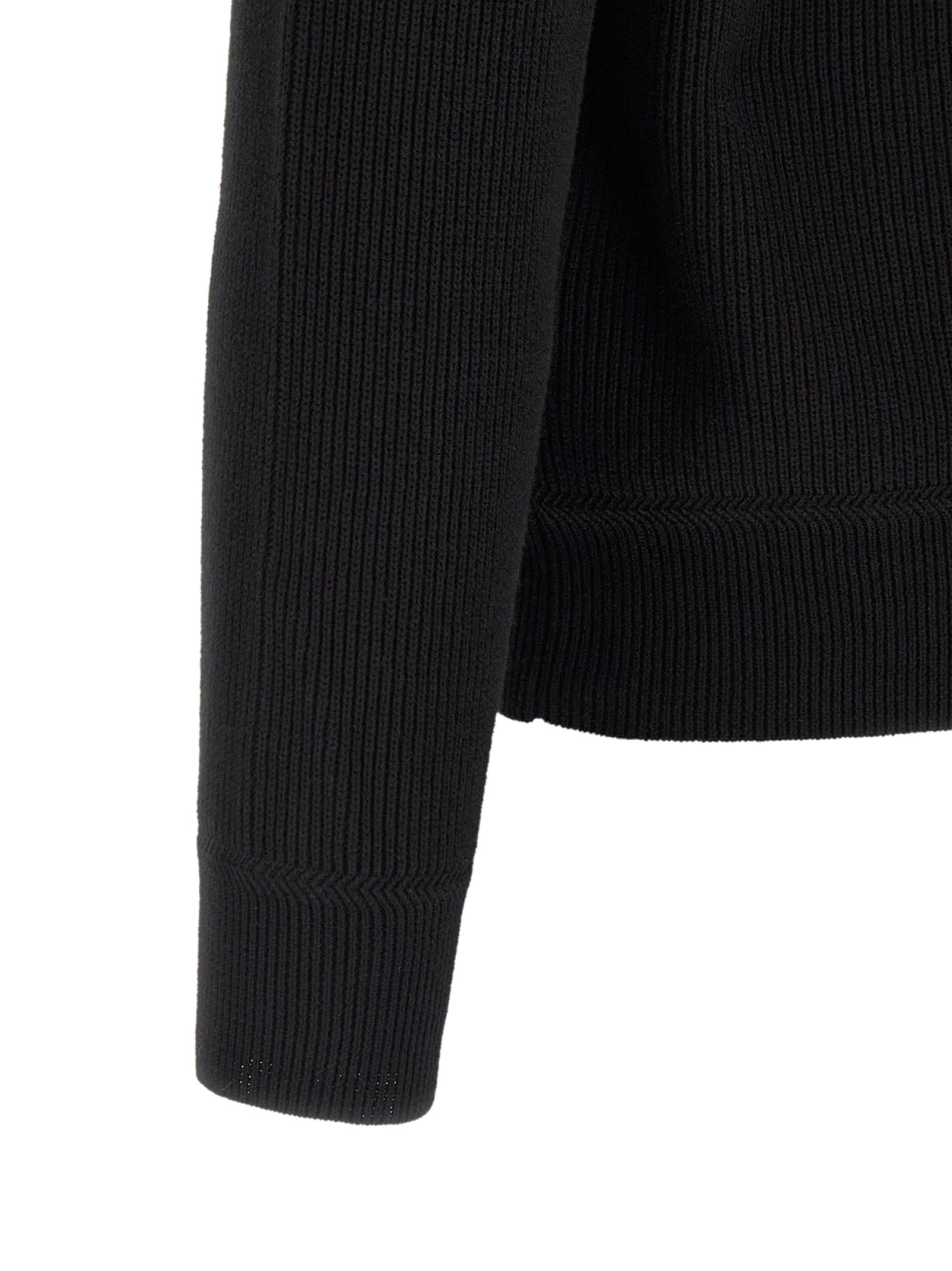 Black Cotton Cardigan
