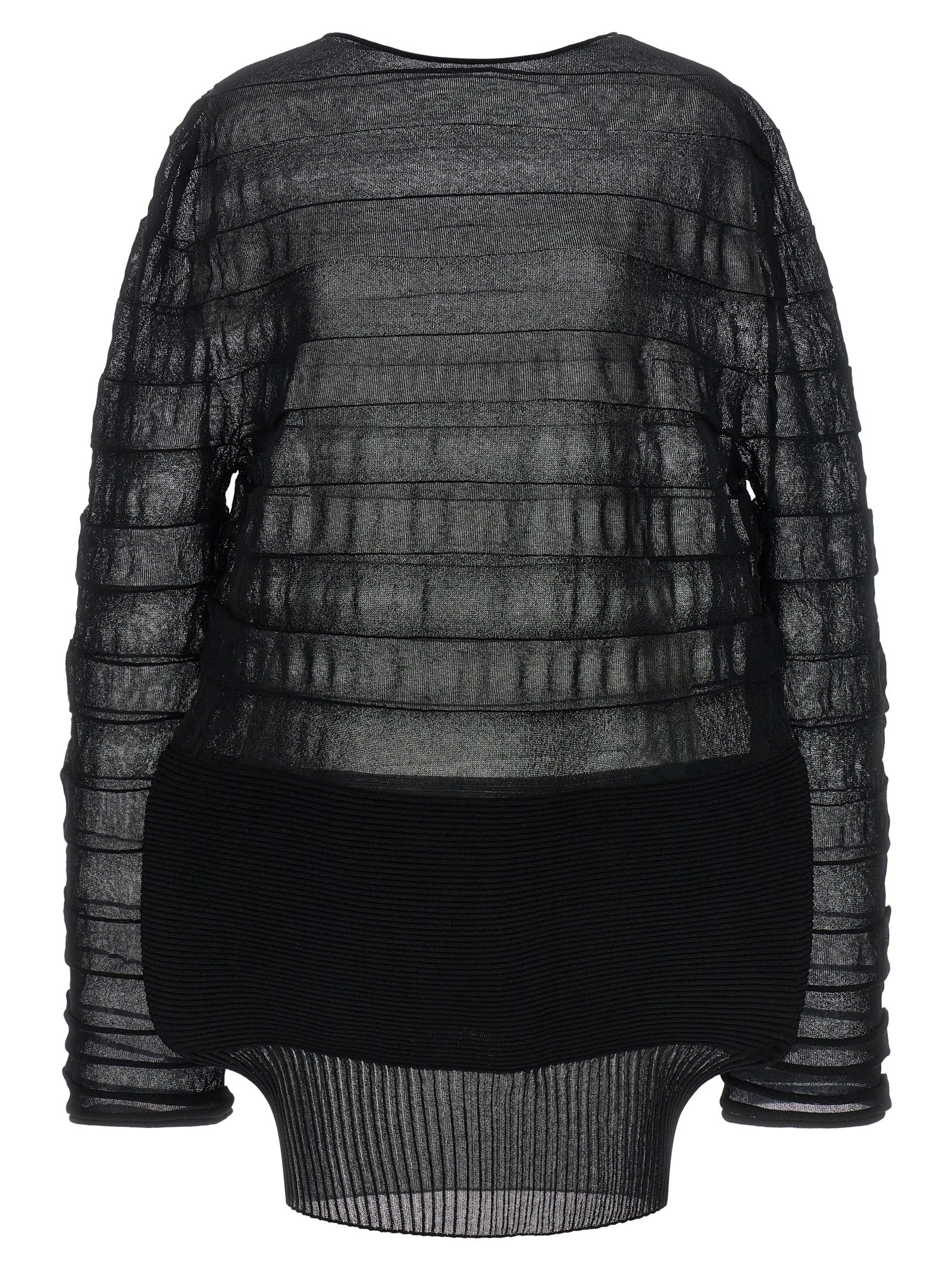 Black Polyester Sweatshirt