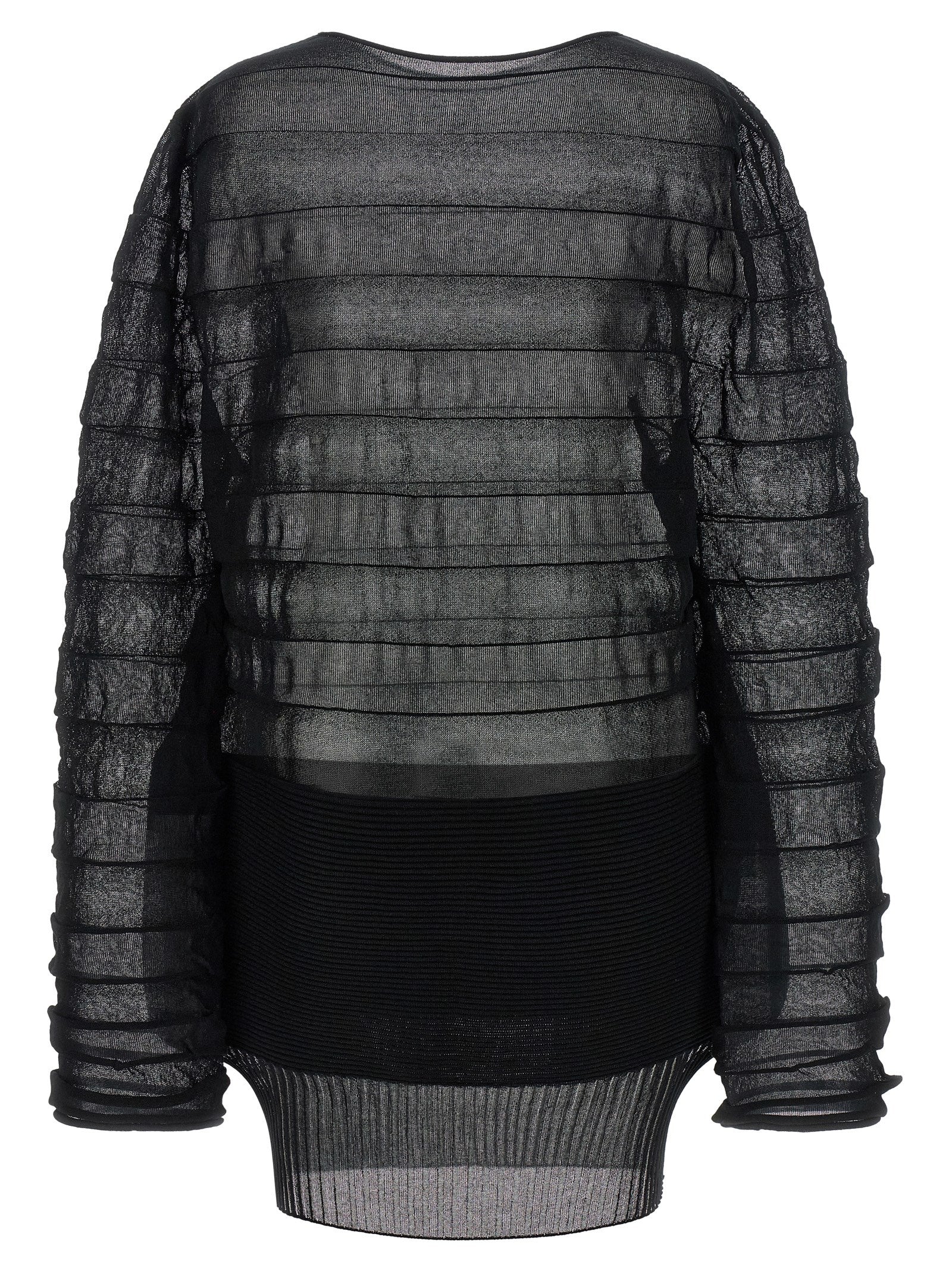 Black Polyester Sweatshirt