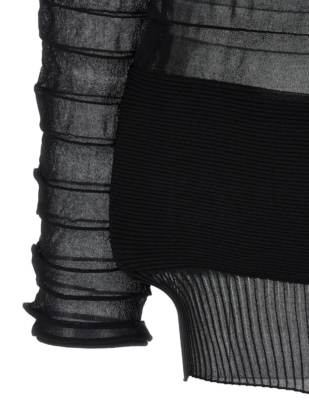 Black Polyester Sweatshirt