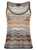Multicolor Viscose Tank Tops