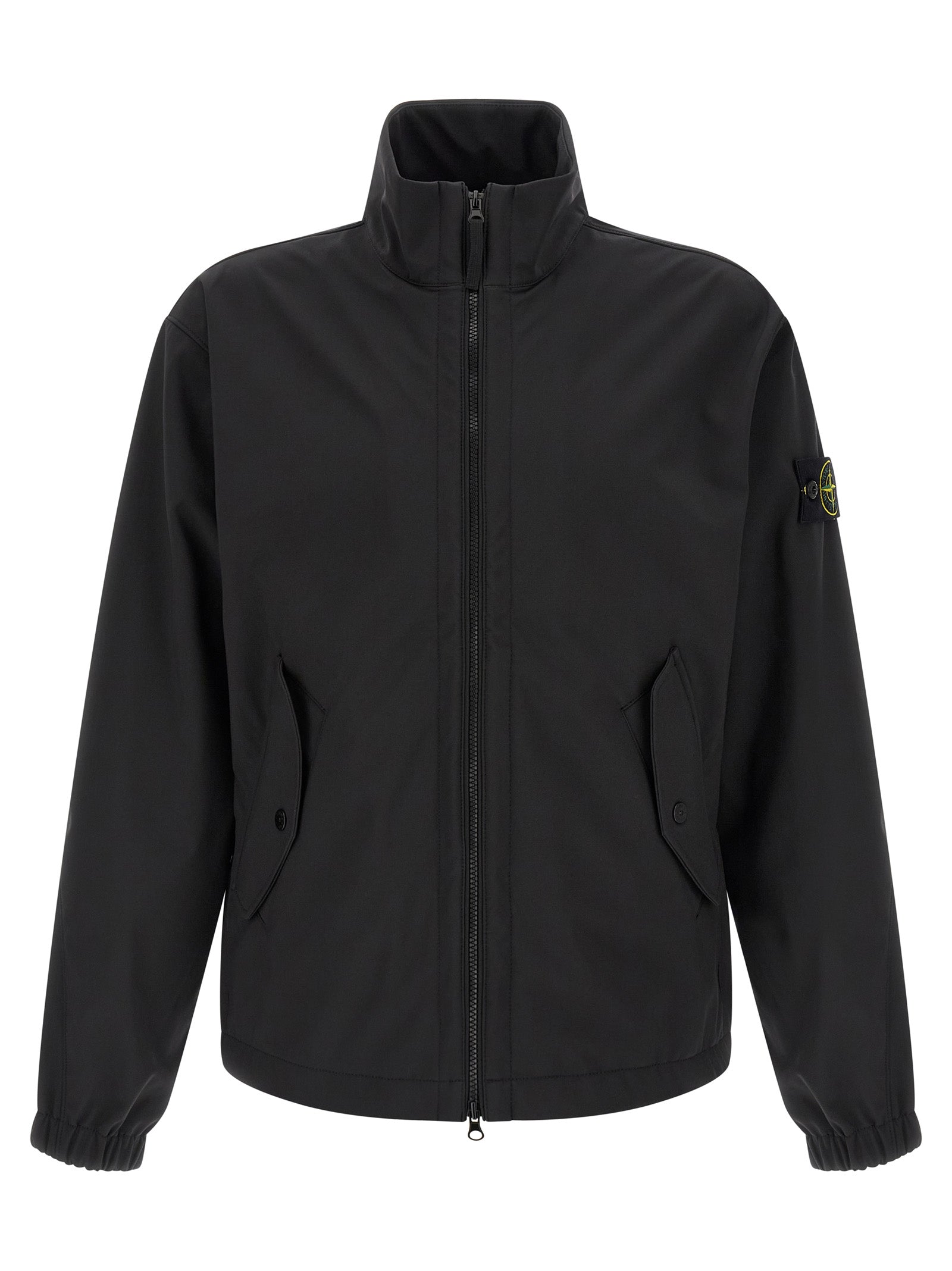 Black Polyester Shell Jacket