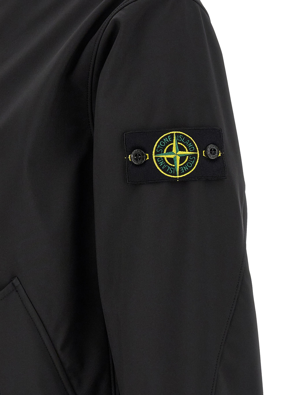 Black Polyester Shell Jacket