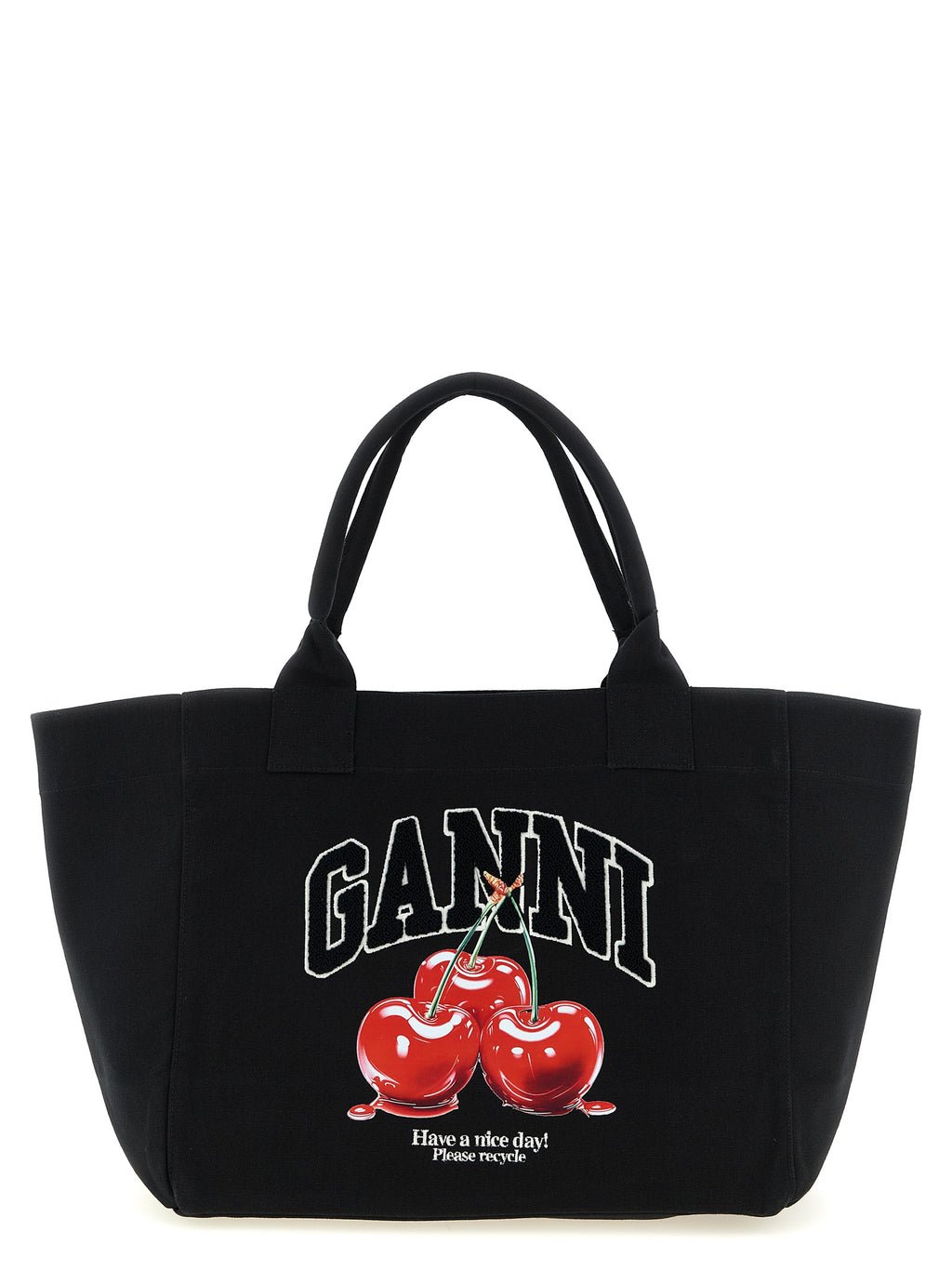 Black Recycled Cotton Tote Bag