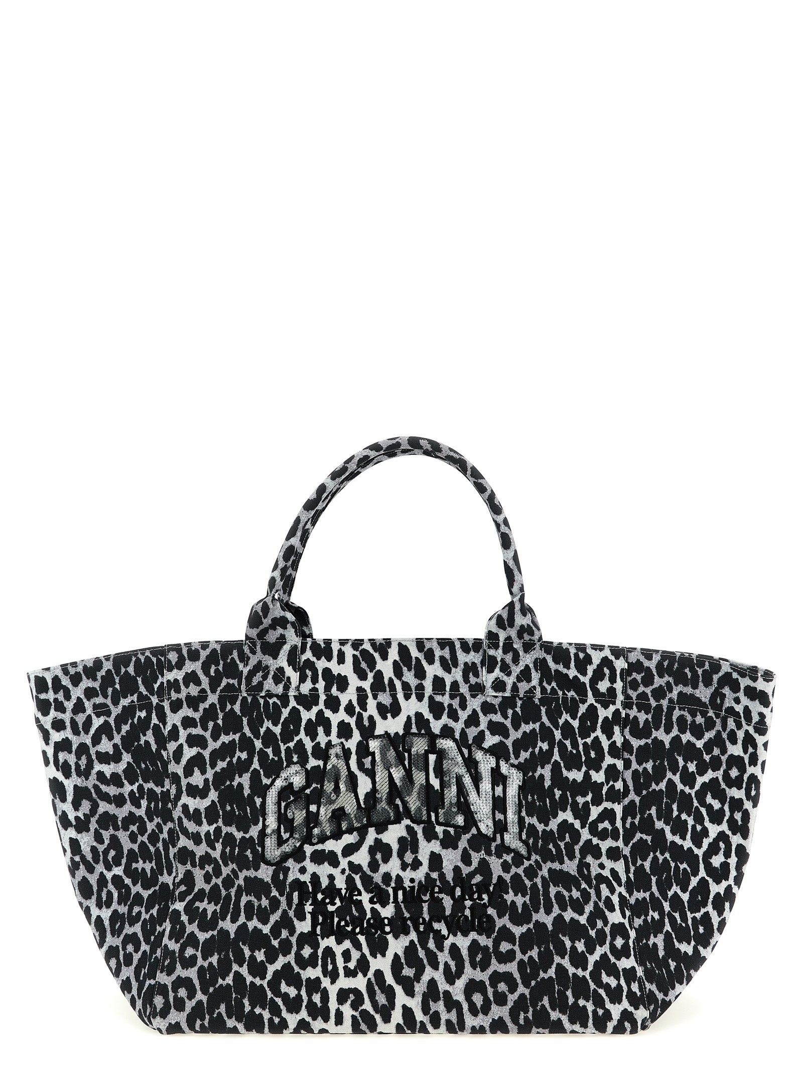 Gray Recycled Cotton Tote Bag