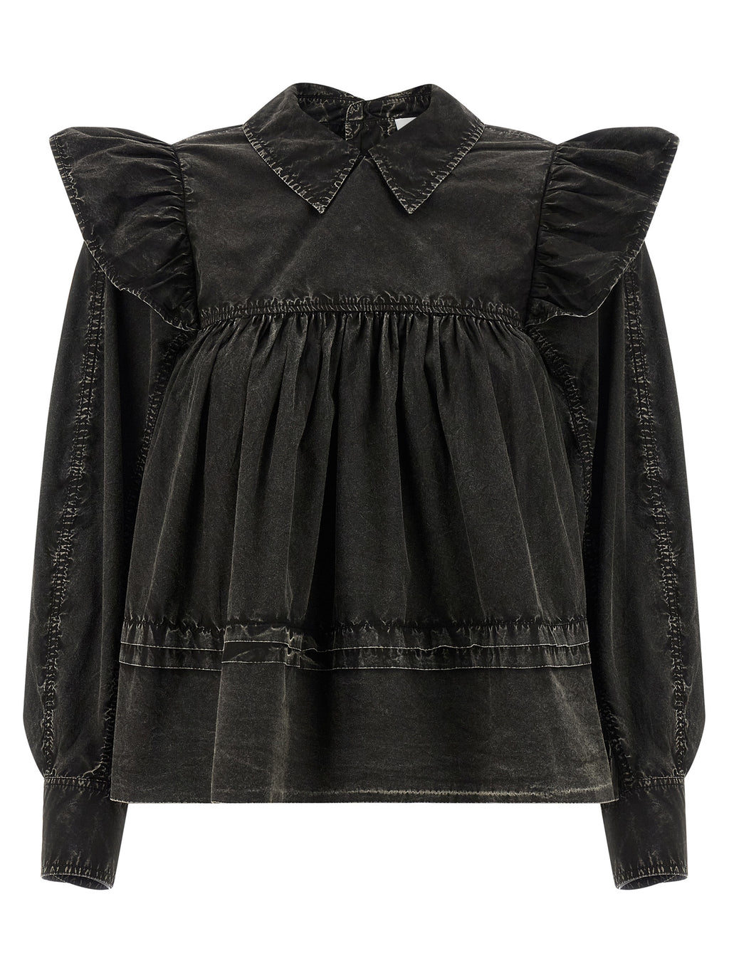 Black Organic Cotton Blouse
