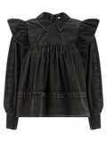 Black Organic Cotton Blouse