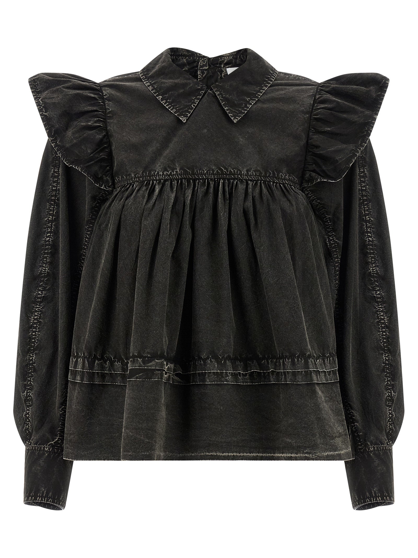 Black Organic Cotton Blouse