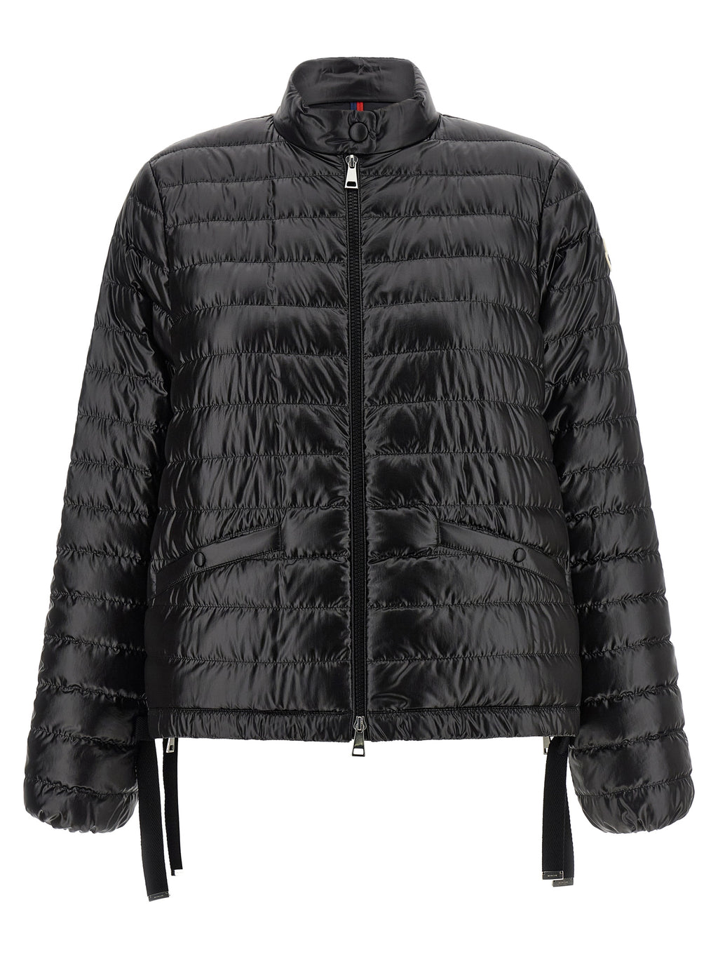 Black Polyamide Full-Length Jacket