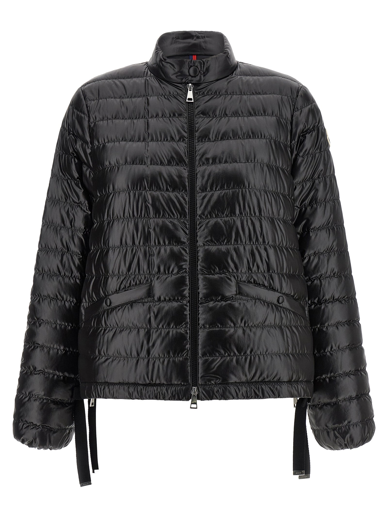Black Polyamide Full-Length Jacket
