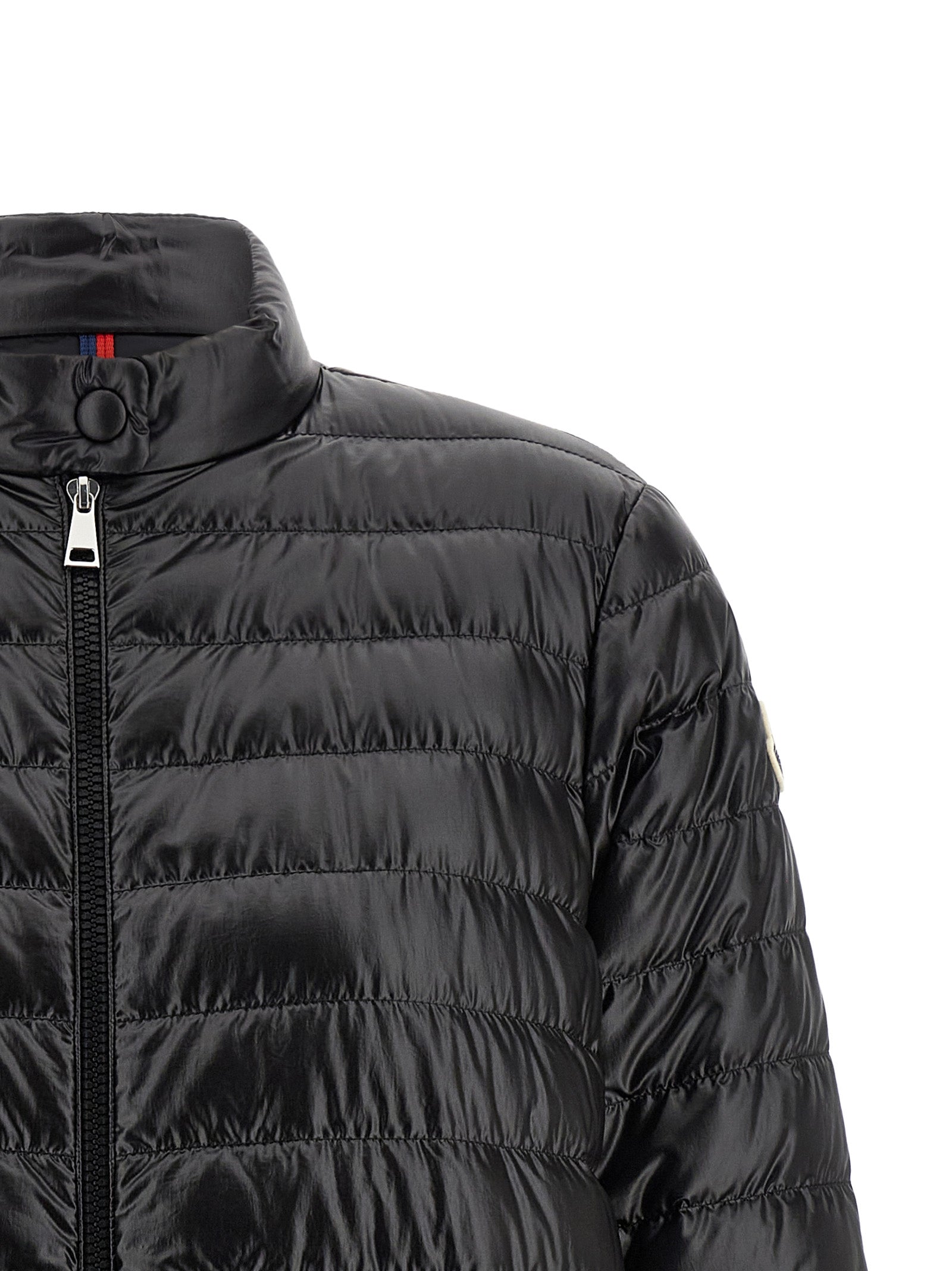 Black Polyamide Full-Length Jacket