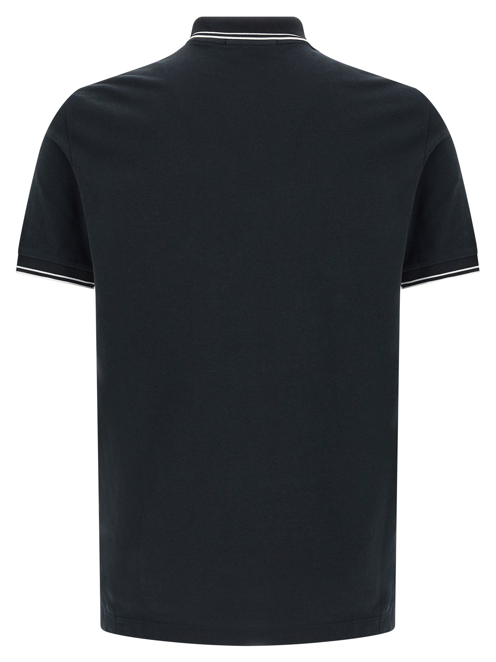 Blue Cotton Polo Shirt