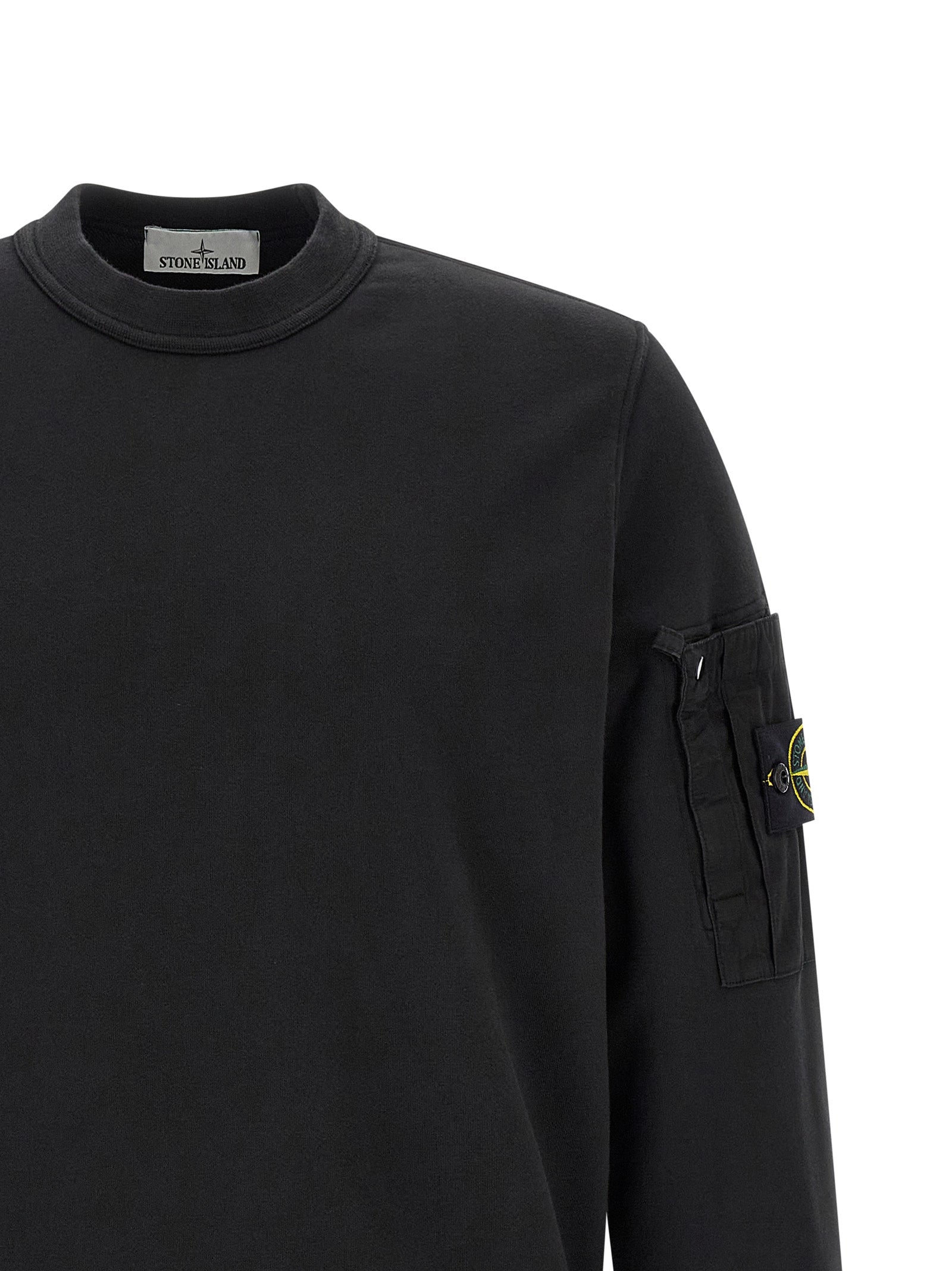 Black Cotton Sweatshirt