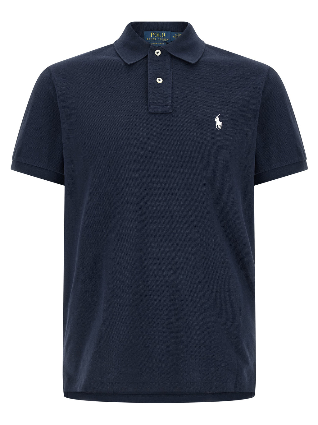 Blue Cotton Polo Shirt