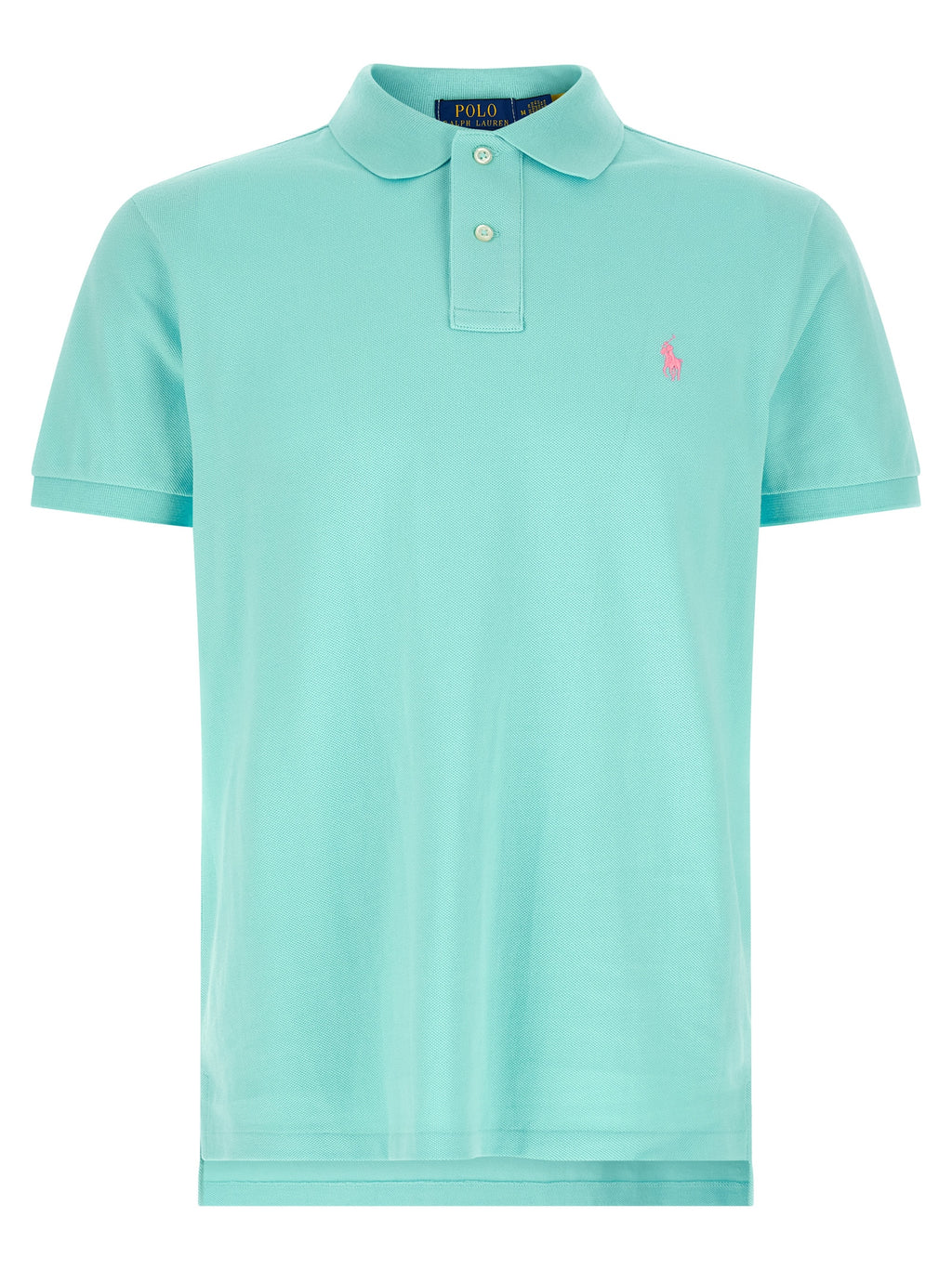 Blue Cotton Polo Shirt