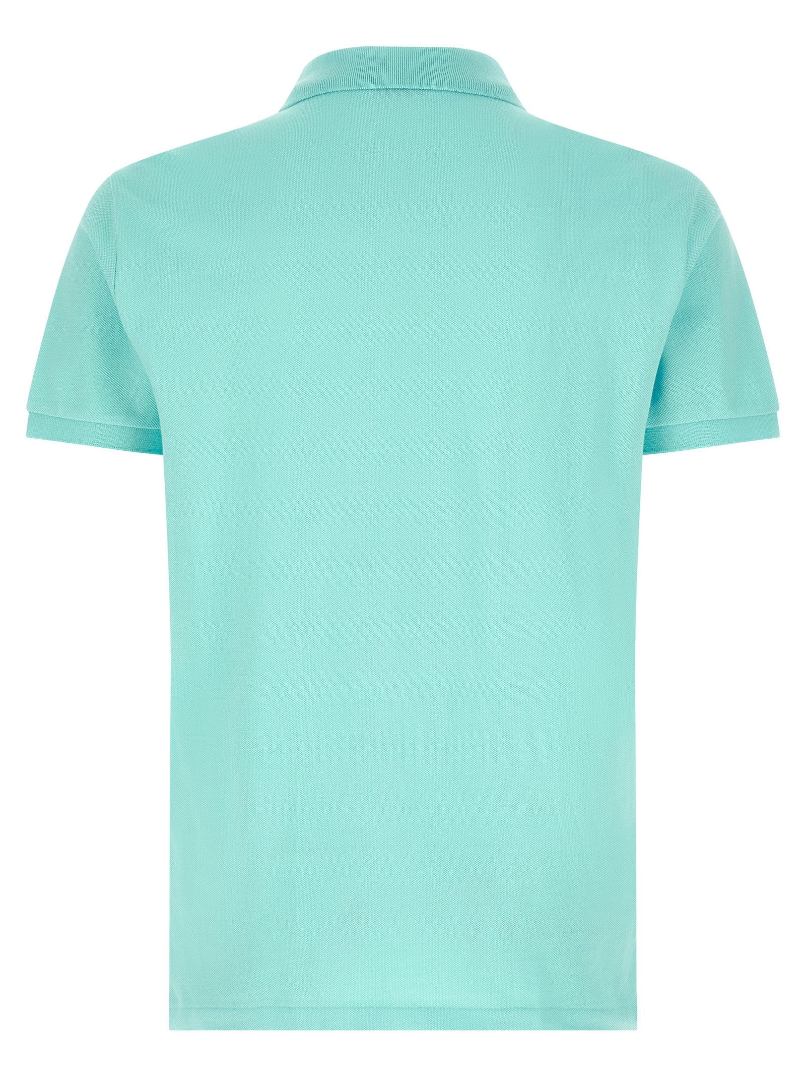 Blue Cotton Polo Shirt