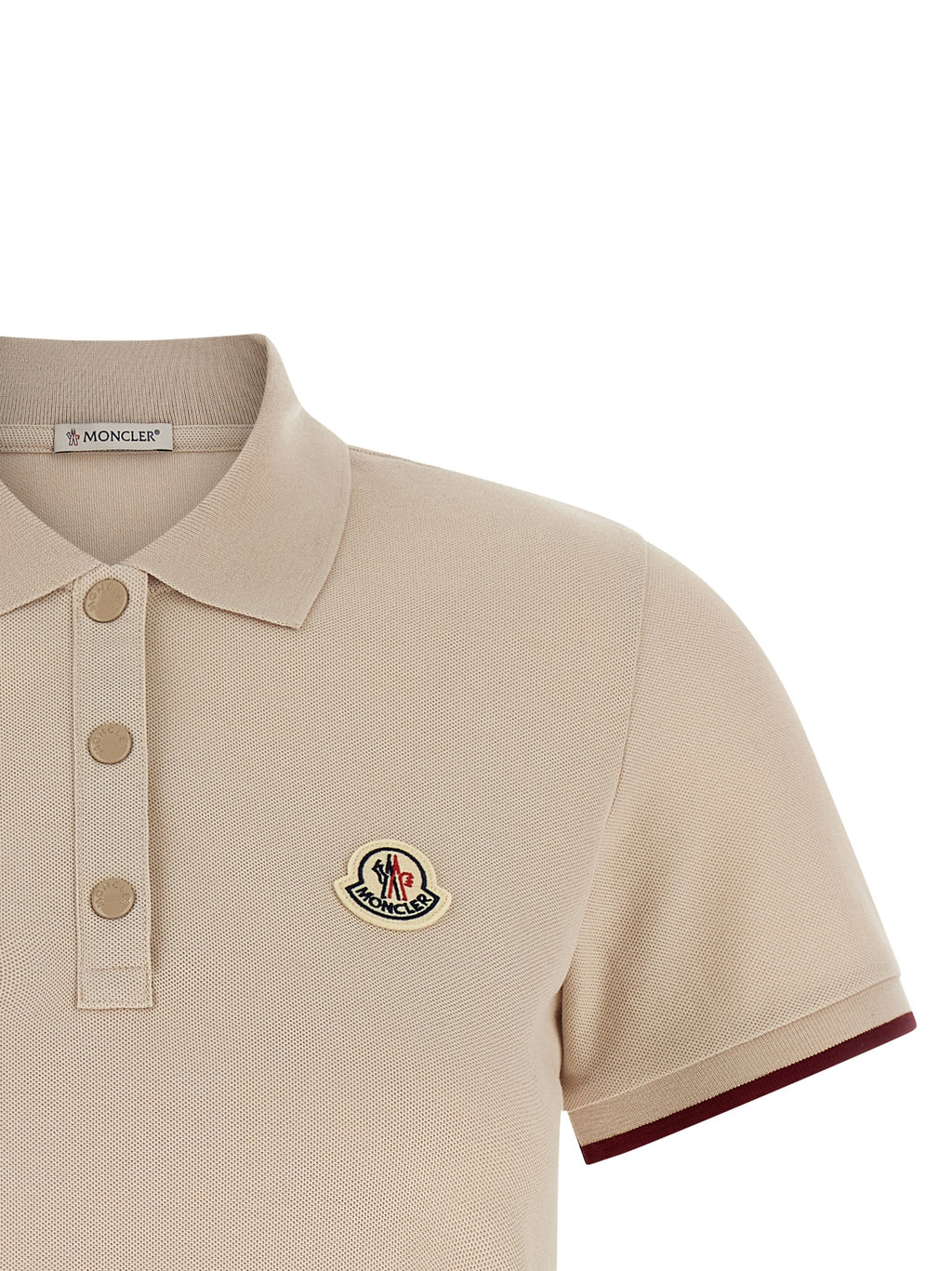 Beige Cotton Polo Shirt